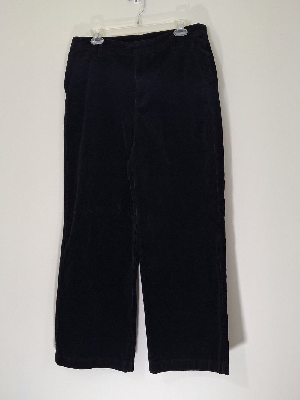 GAP Black Corduroy Wide-Leg Pants, Size 12
